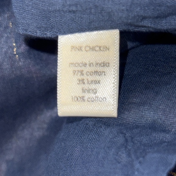 Pink Chicken Boho Block Print Jade Dress SZ Medium - Picture 9 of 10